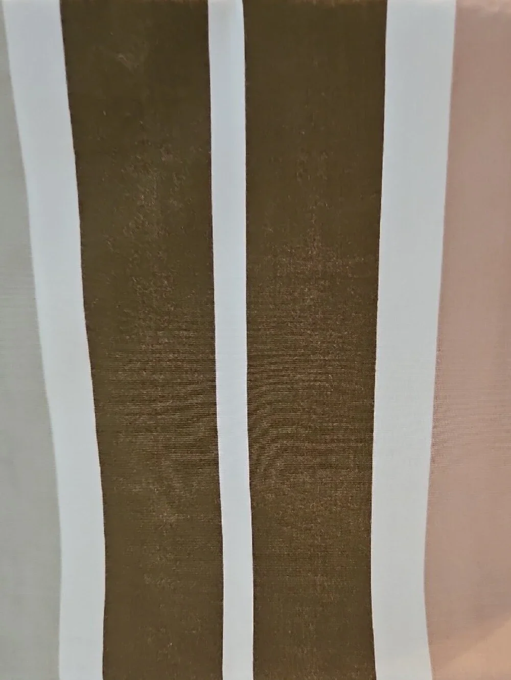 Crate&Barrel Modern Palette Striped Mustard Taupe Brown Cotton King Pillow Shams